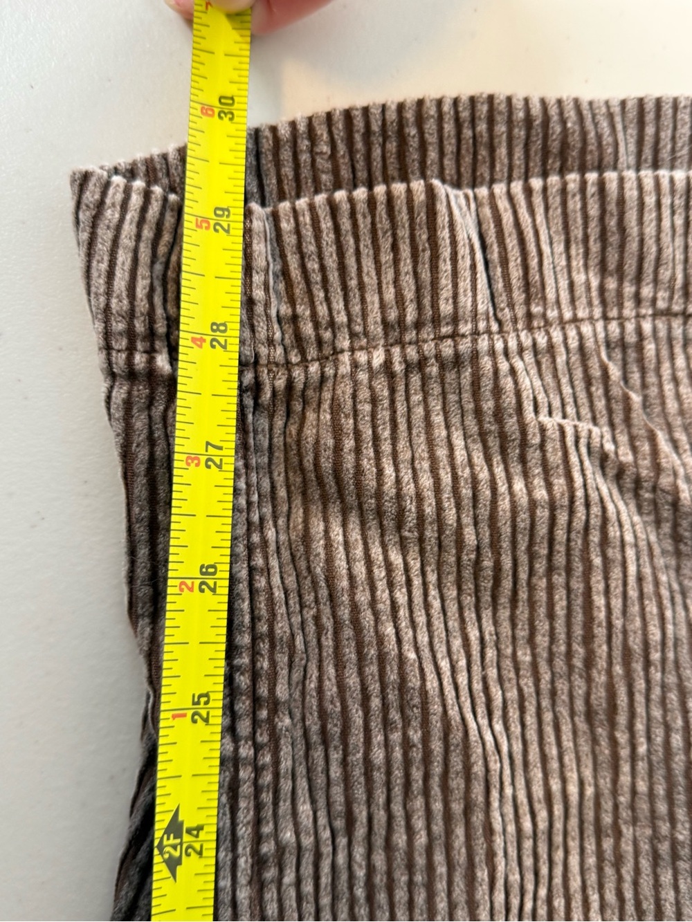 American Eagle Stretch Corduroy Low-Rise Baggy Wide-Leg Pants chocolate brown - Picture 10 of 11